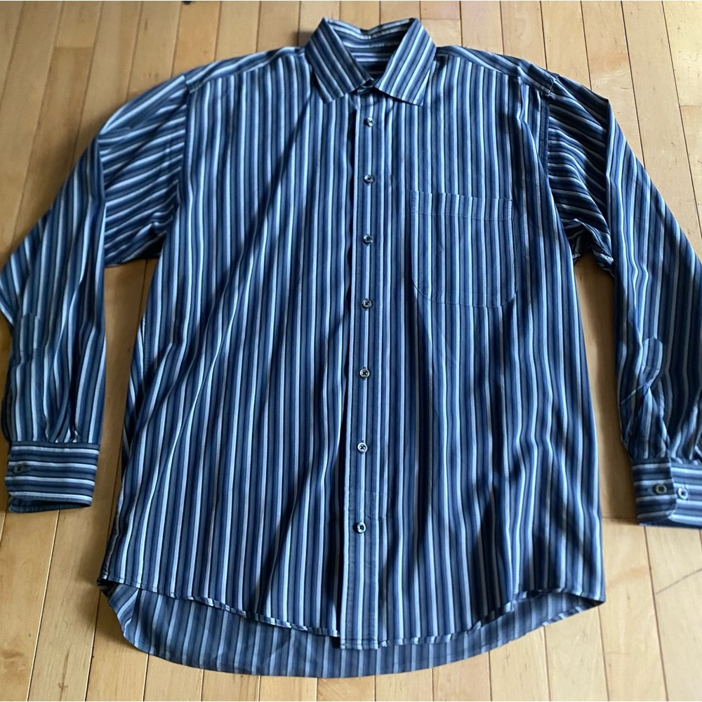 Burberry London Striped Dress Shirt size M